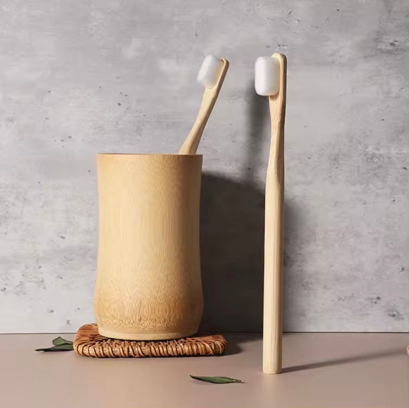 Pack of 3 Bamboo Micro Nano Bristles Ultra Soft Adult Bamboo Toothbrush