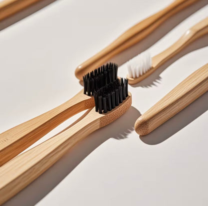 Bamboo Toothbrush 100% Organic Soft Bristles Biodegradable