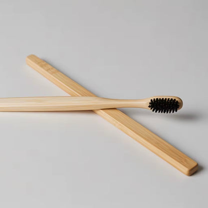 Bamboo Toothbrush 100% Organic Soft Bristles Biodegradable